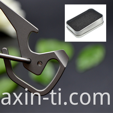 titanium keychain carabiner